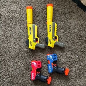 Nerf Action Figures Yellow and Red Playset